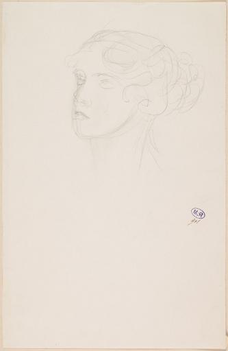 PORTRAIT DE FEMME AU CHIGNON_0
