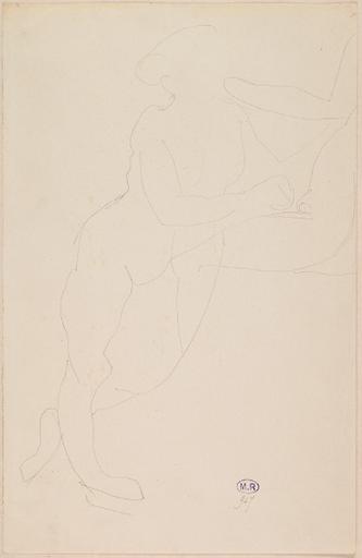 FEMME NUE DEBOUT, EN APPUI VERS LA DROITE_0