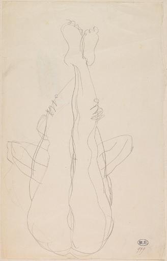 FEMME NUE SUR LE DOS, JAMBES EN L'AIR_0