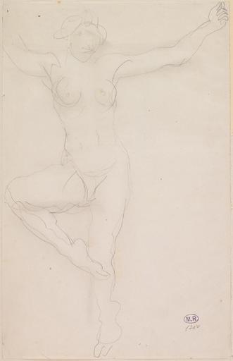 FEMME NUE DANSANT, BRAS ECARTES_0