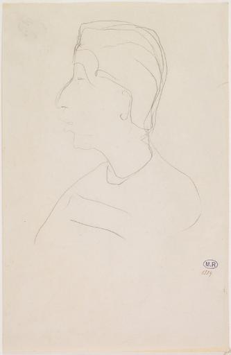 PORTRAIT D'ASIATIQUE (?) DE PROFIL_0