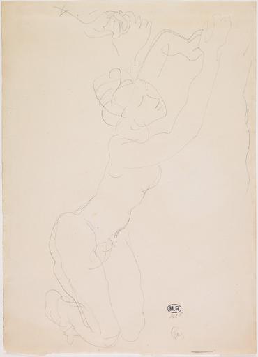 FEMME NUE ALLONGEE VERS LA DROITE, MAINS JOINTES ; REPRISE DES MAINS JOINTES A DROITE_0