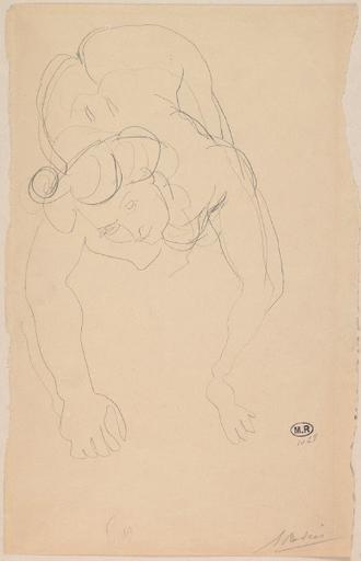 FEMME NUE A QUATRE PATTES DE FACE_0