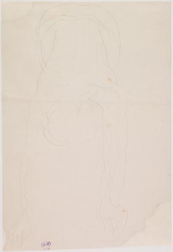 TORSE DE FEMME NUE DE DOS, LES BRAS EN AVANT AU-DESSUS DE LA TETE_0