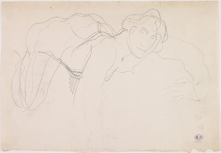 FEMME NUE A QUATRE PATTES VERS LA DROITE_0