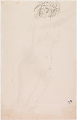 FEMME NUE DEBOUT, LES BRAS VERS LA DROITE_0