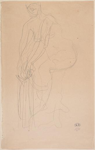 FEMME NUE ENFILANT UN VETEMENT PAR LES PIEDS_0