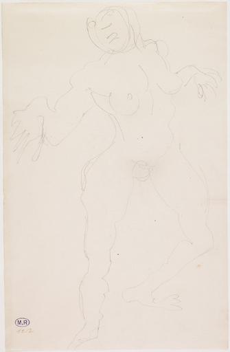 FEMME NUE DEBOUT, BRAS ET JAMBES ECARTES, Auguste Rodin, 1900 vers,?