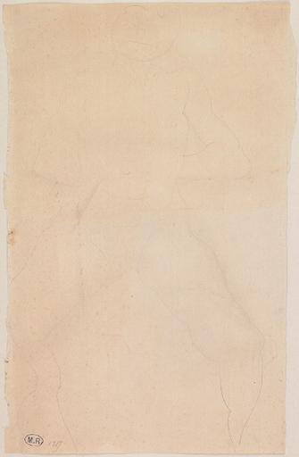 FEMME NUE ASSISE, DE FACE, MAINS AU DOS, JAMBES ECARTEES_0