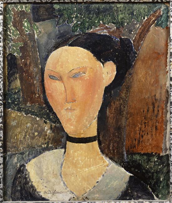 Femme au ruban de velours_0