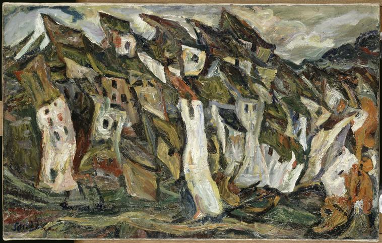 Les maisons, Chaïm Soutine, 1ère moitié 20e siècle