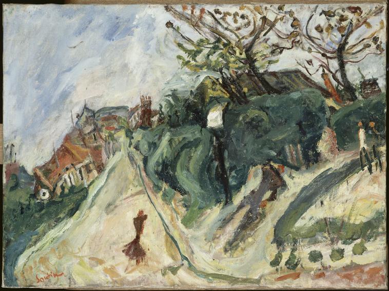 Paysage avec personnage, Chaïm Soutine, 1ère moitié 20e siècle