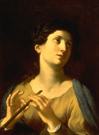 LA MUSE EUTERPE ; UNE FEMME JOUANT DE LA FLUTE_0