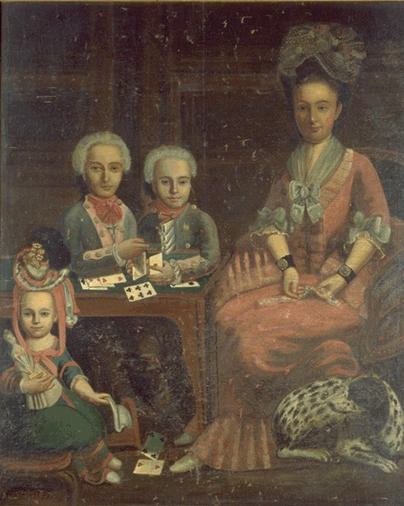 PORTRAIT DE GUILLEMETTE DE PIRE ET DE SES ENFANTS_0