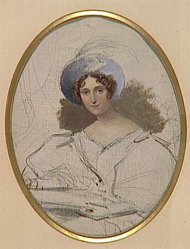 Portrait inachevé de la Reine Hortense_0