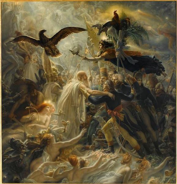 Apothéose des héros français morts pour la patrie pendant la guerre de la liberté ; hommage offert à Napoléon Bonaparte_0