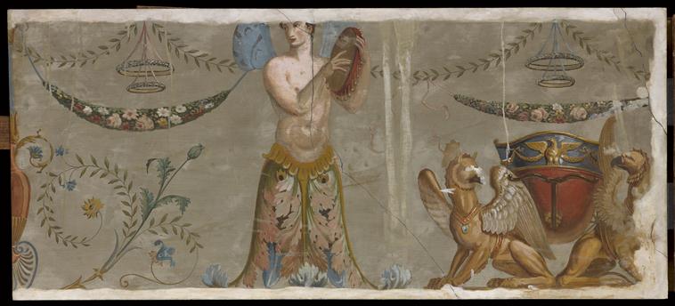 Relevé de la frise de la chambre consulaire à Malmaison_0