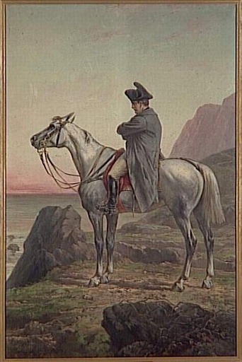 Portrait de Napoléon Ier à cheval à Sainte Hélène_0