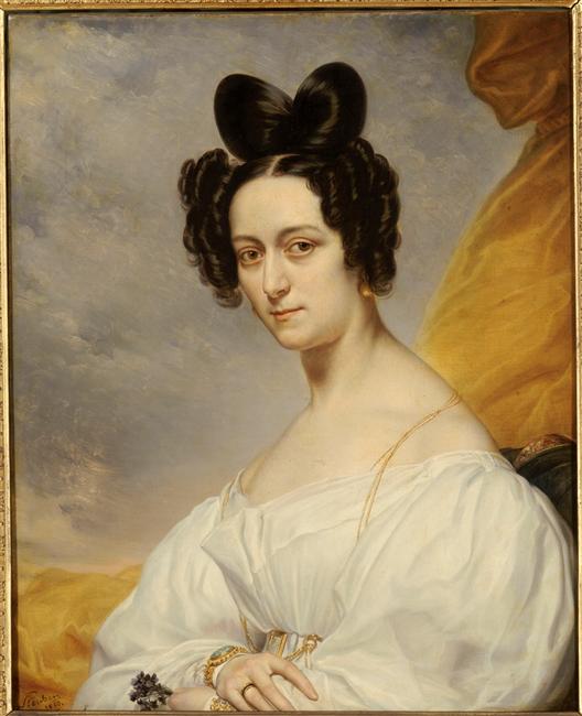 Portrait de la comtesse Marchand, née Mathilde Brayer (1805-1881), Charles baron de Steuben, 2e quart 19e siècle