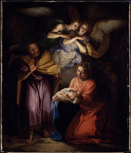 LA NATIVITE, Noël Coypel, 17e siècle