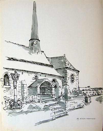Saint Juvat : l'église [titre attribué]_0