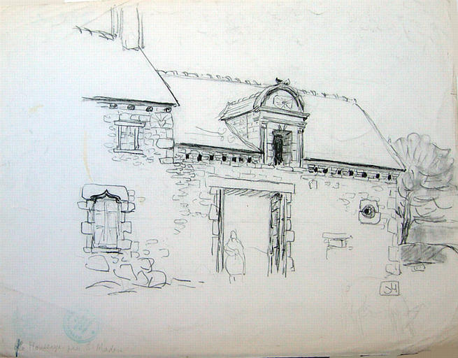 Saint Maden : La Houssaye (esquisse) [titre attribué]_0