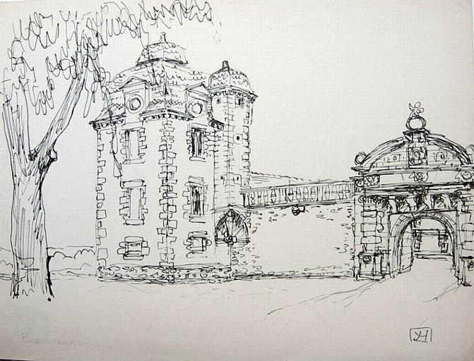 Entrée du Château de Beaumanoir [titre attribué]_0
