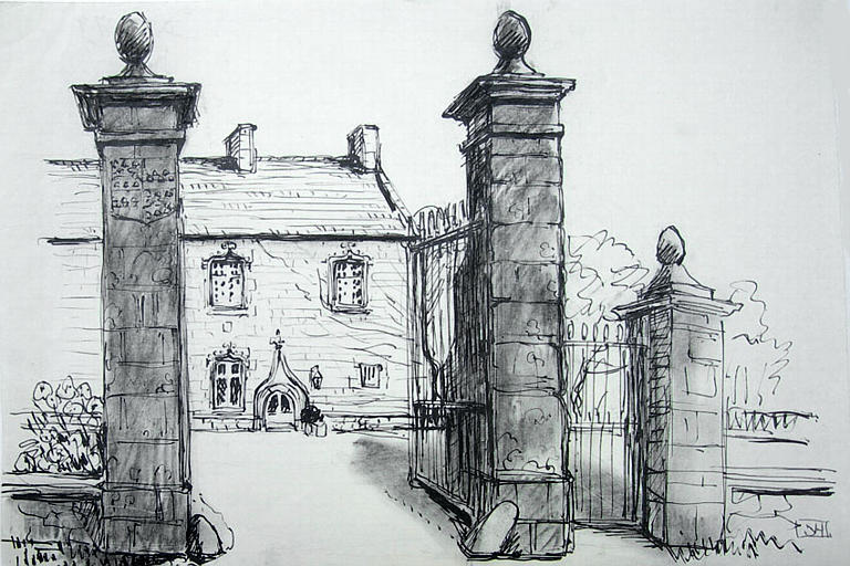Le manoir du Vaumadeuc, entrée principale [titre attribué]_0