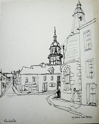 Clochers de Lamballe (Croquis) [titre attribué]_0