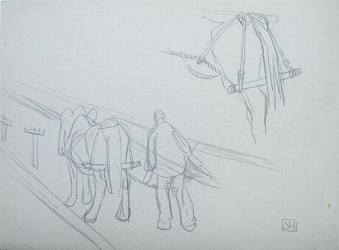 Le cordier et son cheval (étude) [titre attribué]_0