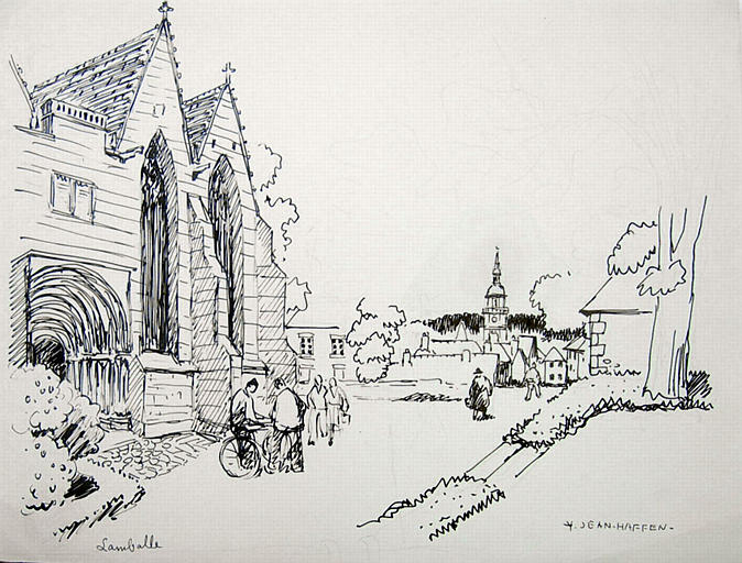 Lamballe : près de la collégiale [titre attribué]_0