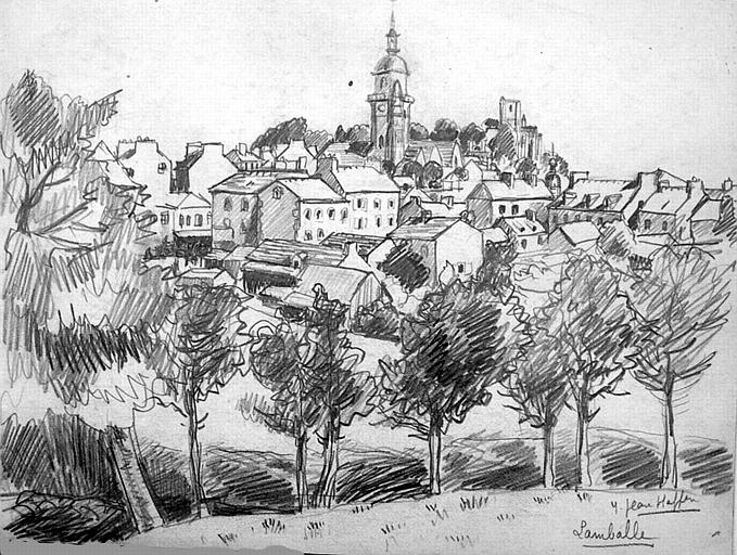 Lamballe vu des champs [titre attribué]_0