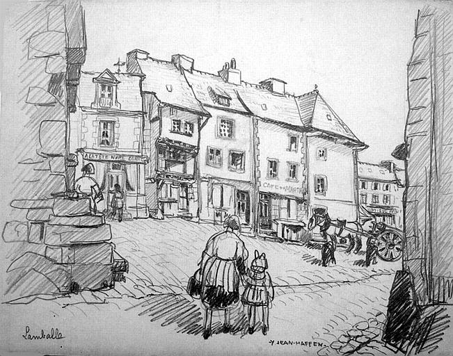 Lamballe, place du Martray [titre attribué]_0