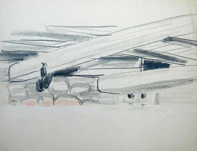 Lamballe : intérieur d'une tannerie (croquis) [titre attribué]_0