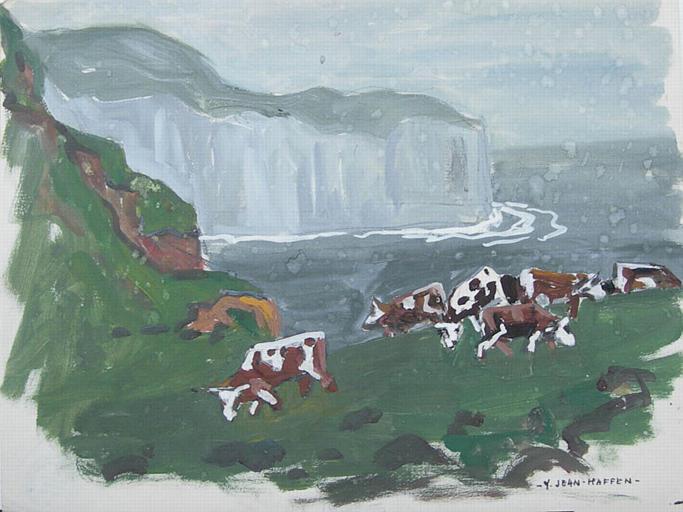 Vaches bretonnes et falaises abruptes [titre attribué]_0
