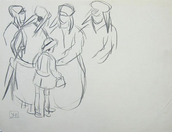 Femmes et enfant (esquisse) [titre attribué]_0