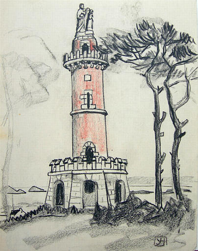 Paimpol : le phare rouge [titre attribué]_0