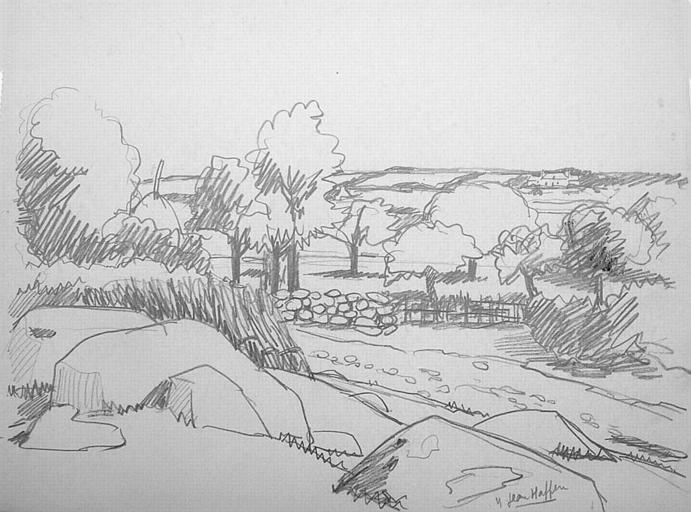 Paysage en Bretagne (esquisse) [titre attribué]_0