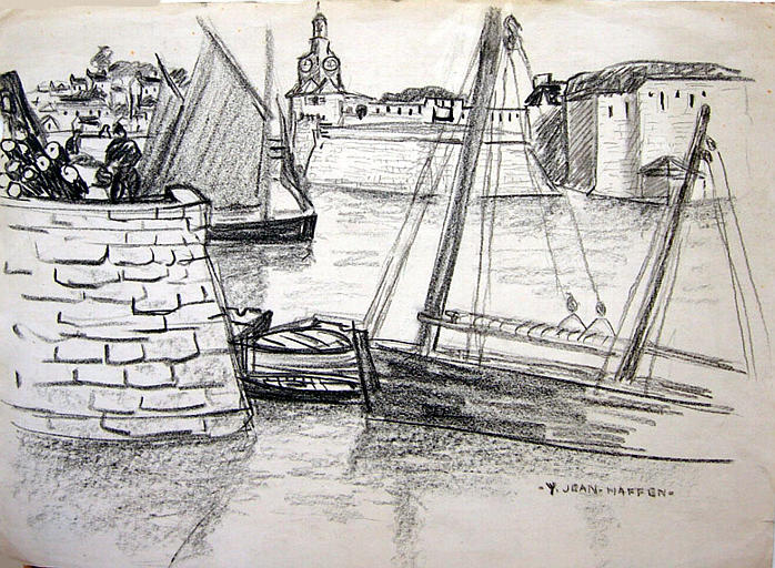 Concarneau : en arrivant au port [titre attribué]_0