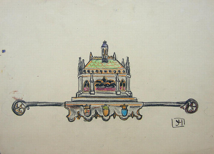 La châsse de St Renan (étude) [titre attribué]_0
