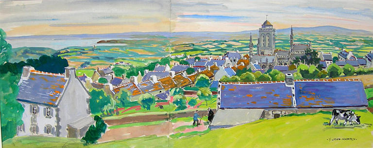 Locronan vu d'en haut [titre attribué]_0