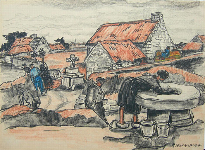 Brignogan : puits et chaumière [titre attribué]_0