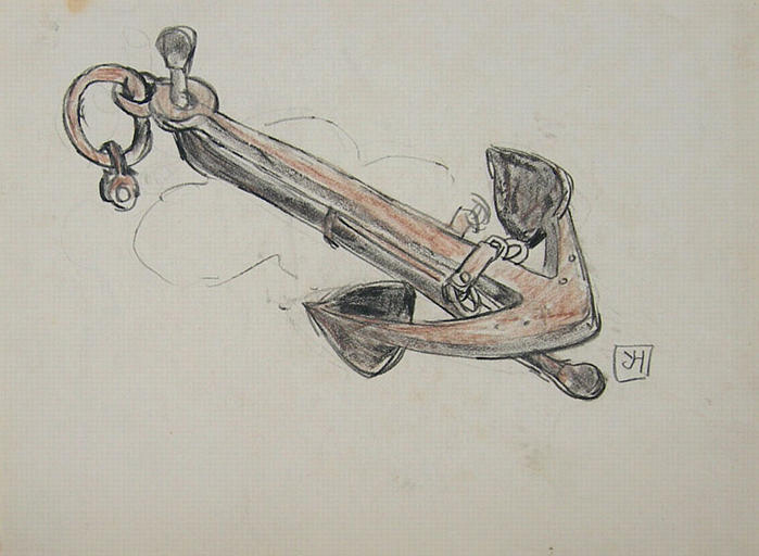 Une ancre de marine (étude) [titre attribué]_0