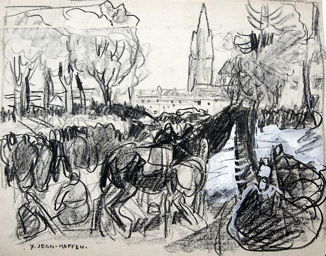 Le Folgoët : l'assemblée (esquisse) [titre attribué]_0