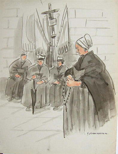 Le Folgoët : vieilles femmes en gris [titre attribué]_0