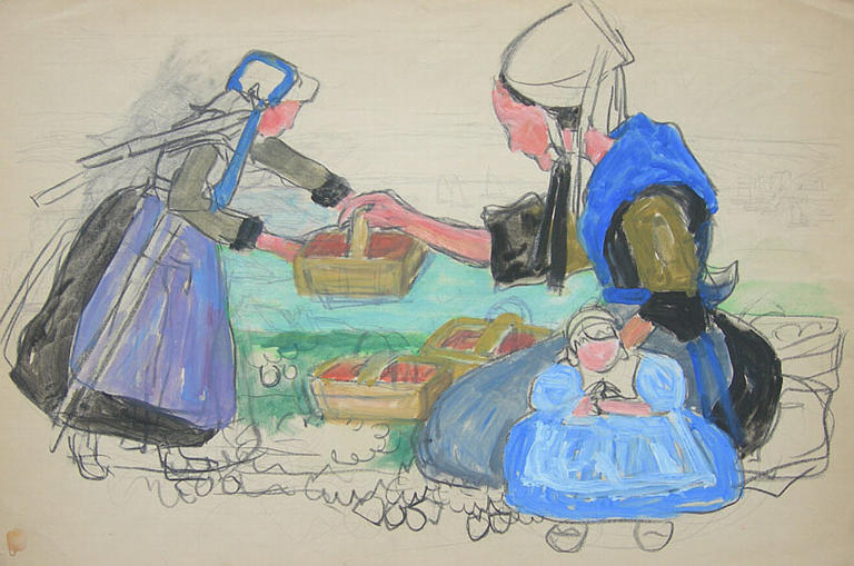 Plougastel : les trois âges (esquisse) [titre attribué]_0
