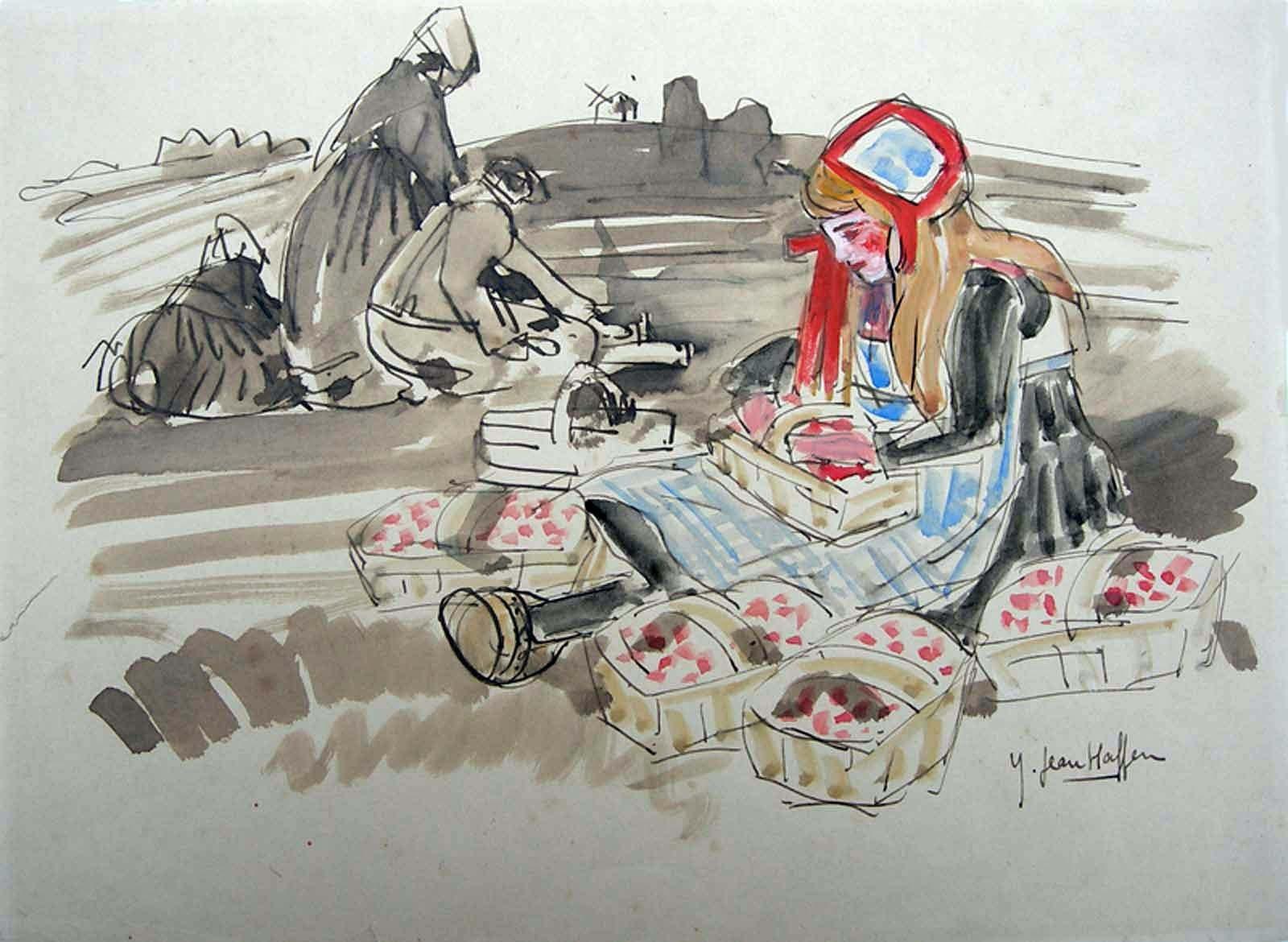 Au milieu des paniers (projet) [titre attribué]_0