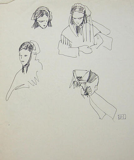 Etude de têtes [titre attribué]_0