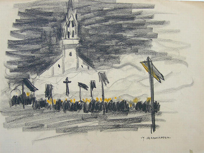 Retraite aux flambeaux (esquisse) [titre attribué]_0