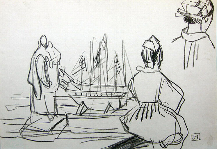 Coiffe et ex-voto (étude) [titre attribué]_0